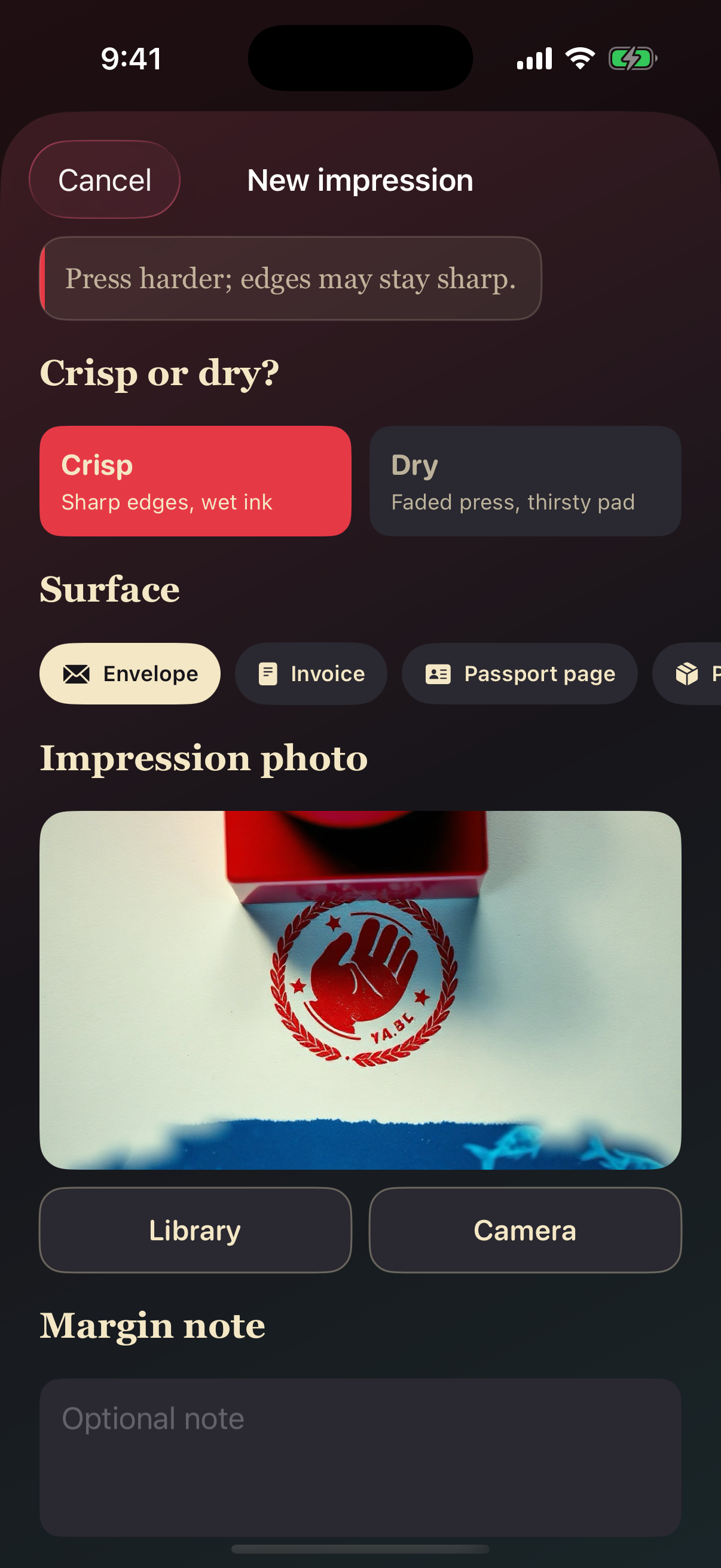 New impression